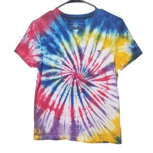Tommy Hilfiger | 100% Cotton Short Sleeve Shirt | Tie Dye | XS